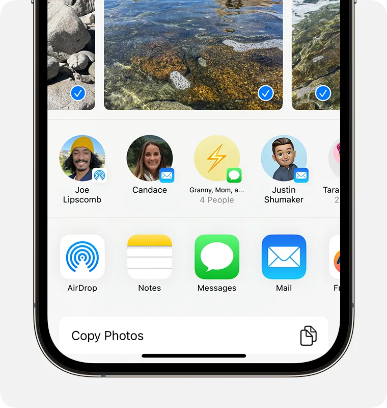 Azonnali fáljmegosztás Apple Airdrop