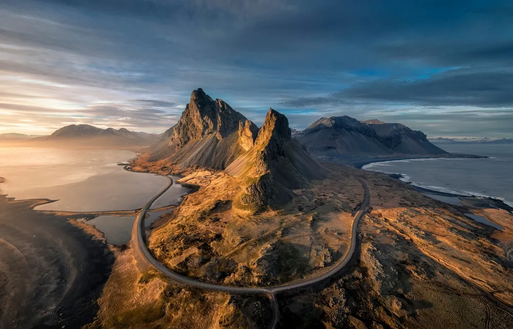 Hvalnes, eastern fjords, Winter season, march 2023, Iceland