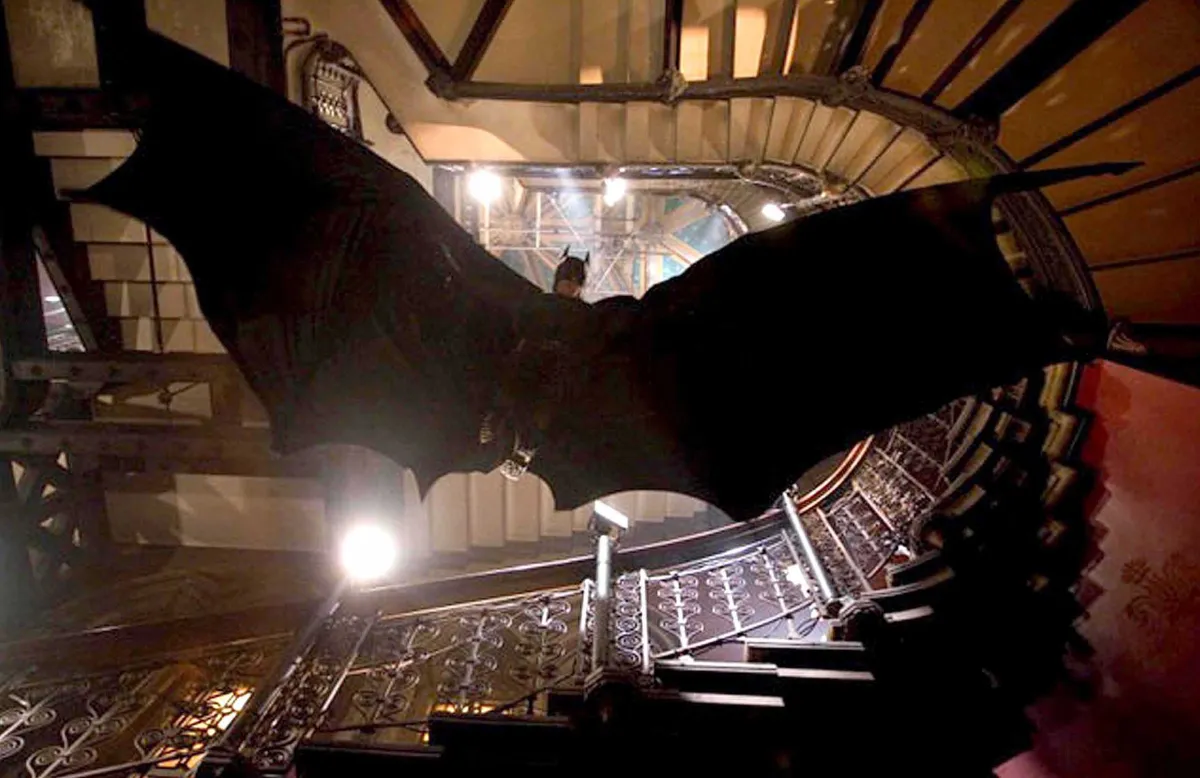 British actor CHRISTIAN BALE stars in 'BATMAN BEGINS' - Date: 09.11.2004. Ref: B103_086242_0003. COMPULSORY CREDIT: Bandphoto / Uppa.co.uk