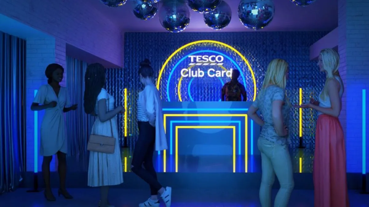 Tesco nightclub: hangulati kép a vállalat által bejelentett exkluzív szórakózhelyhez, mely két napra létesül a londoni Soho-ban