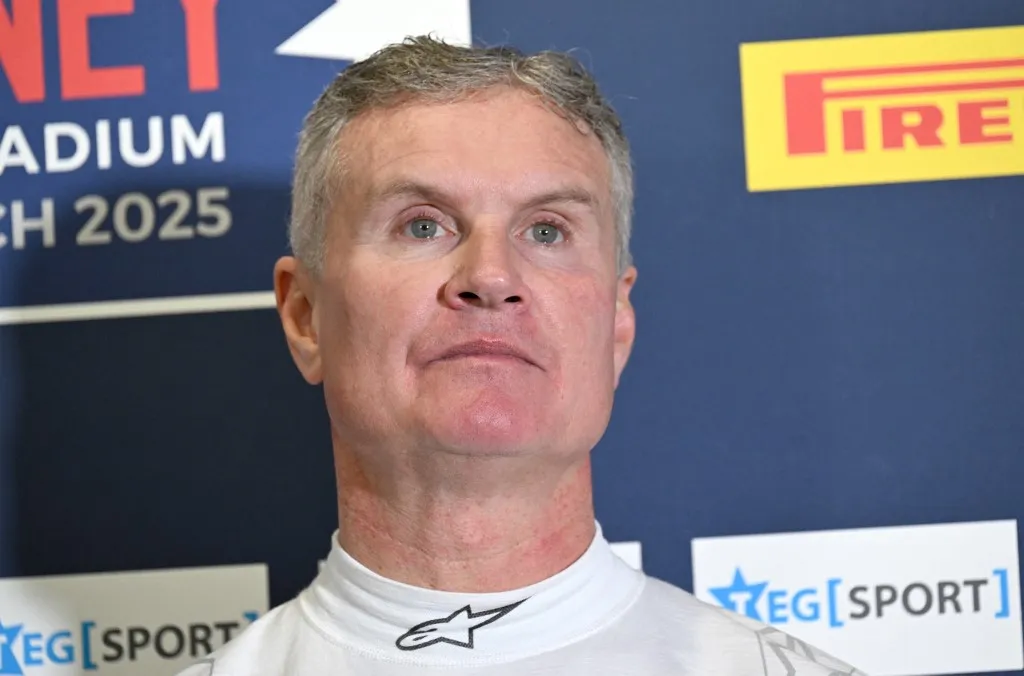 Former Formula 1 driver David Coulthard attends a press conference at Accor Stadium in Sydney on March 6, 2025, ahead of the Race of Champions Nations Cup. (Photo by Saeed KHAN / AFP) / -- IMAGE RESTRICTED TO EDITORIAL USE - STRICTLY NO COMMERCIAL USE --