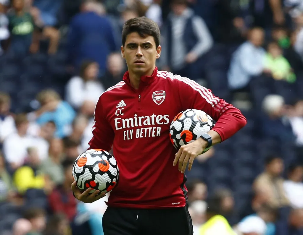 magyar válogatott  edző Assistant Coach Carlos Cuesta[ of Arsenal during The Mind Series between Tottenham Hotspur and Arsenal at Tottenham Hotspur stadium, London, England on 08th August  2021.  (Photo by Action Foto Sport/NurPhoto) (Photo by Action Foto Sport / NurPhoto via AFP)