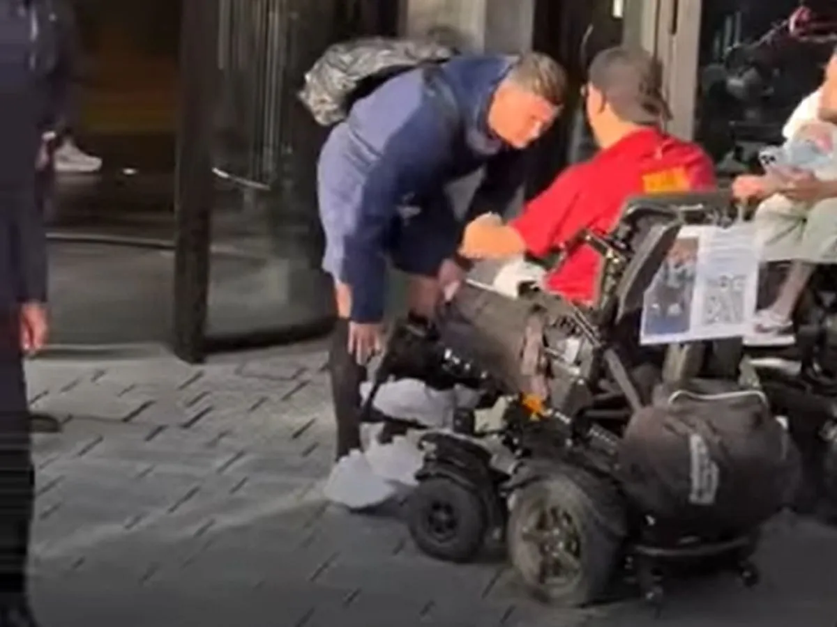 Cristiano Ronaldo, tolószék, 