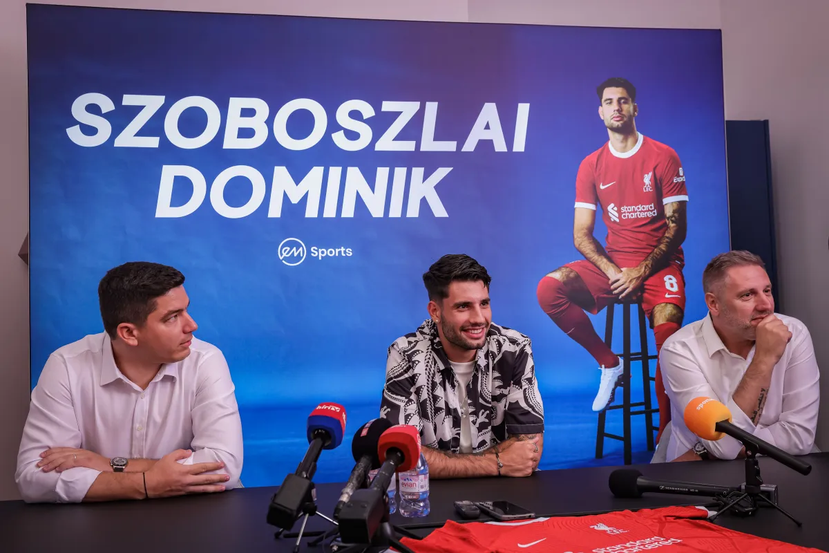Szoboszlai Dominik sajtótájékoztató 2023 július 4-én