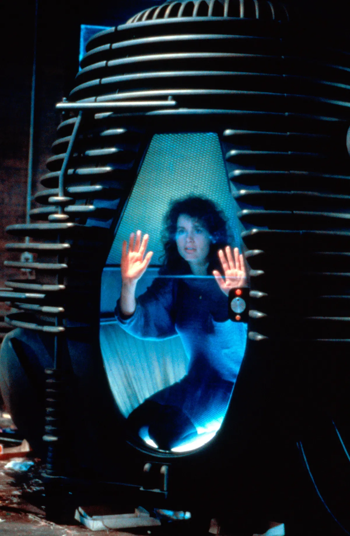 Aug 15, 1986; Los Angeles, CA, USA; Actress GEENA DAVIS stars as Veronica Quaife in the Brooks Films sci-fi horror flick, 'The Fly.'