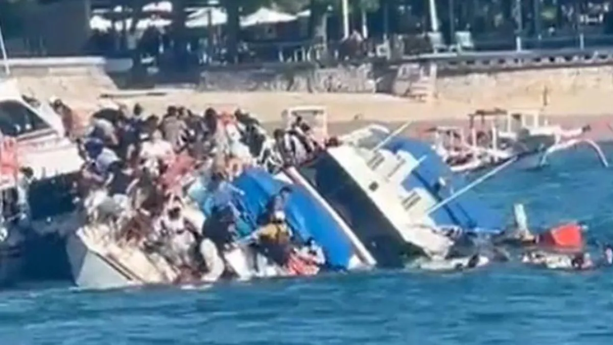 Sokkoló felvétel: így borult fel egy turistahajó Balin
