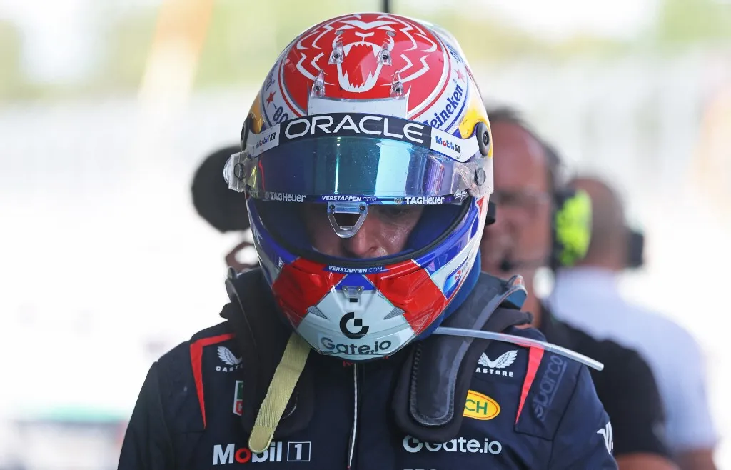 Max Verstappen of Oracle Red Bull Racing finishes the race corresponding to the Formula 1 Aramco Grand Prix of Spain at Circuit de Barcelona-Catalunya in Barcelona, Spain, on June 1, 2025. (Photo by Joan Valls/Urbanandsport/NurPhoto) (Photo by Urbanandsport / NurPhoto / NurPhoto via AFP)