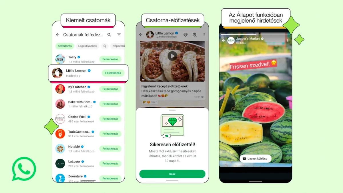 Jönnek a hirdetések a WhatsAppba
