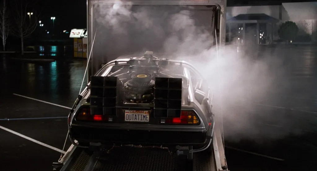 RETOUR VERS LE FUTUR
BACK TO THE FUTURE
1985
de Robert Zemeckis
COLLECTION CHRISTOPHEL © Universal Pictures - Amblin Entertainment - U-Drive Productions
fantastique; fantastic; machine a remonter le temps; time machine; De Lorean DMC 12 de 1982; voiture; 1982 De Lorean DMC 12; car (Photo by Universal Pictures - Amblin Ente / Collection ChristopheL via AFP)