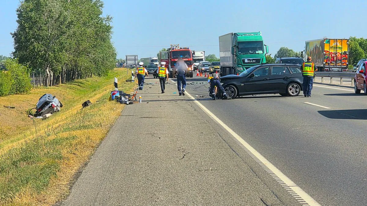 Egy kisgyermek is megsérült az M5-ösön történt durva balesetben