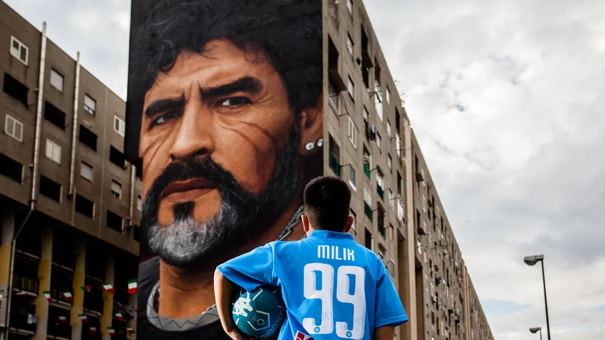 Maradona Nápolyban Jézussal és a pápával van egy szinten