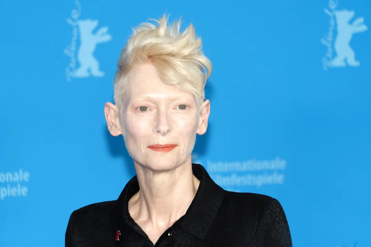 February 14, 2025, Berlin, Berlin, Germany: Tilda Swinton at the Honorary Golden Bear press conference during the 75th Berlinale International Film Festival Berlin at Grand Hyatt Hotel in Berlin. (Credit Image: © Beata Siewicz/Pacific Press via ZUMA Press Wire)