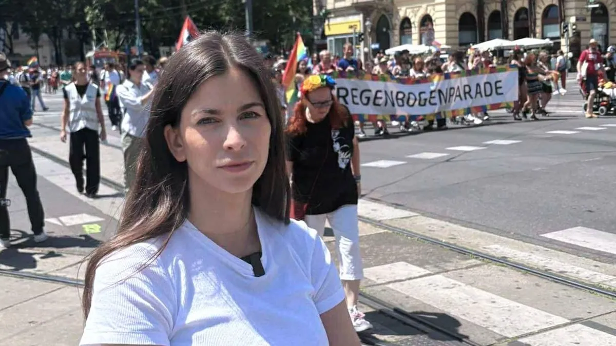 Brutális dolgokkal szembesült Szentkirályi Alexandra a bécsi Pride-on – mutatjuk!