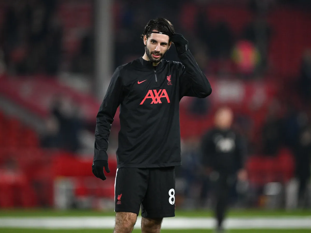 Szoboszlai, Dominik Szoboszlai of Liverpool plays during the Premier League match between Nottingham Forest and Liverpool at the City Ground in Nottingham, England, on January 14, 2025. (Photo by MI News/NurPhoto) (Photo by MI News / NurPhoto via AFP)