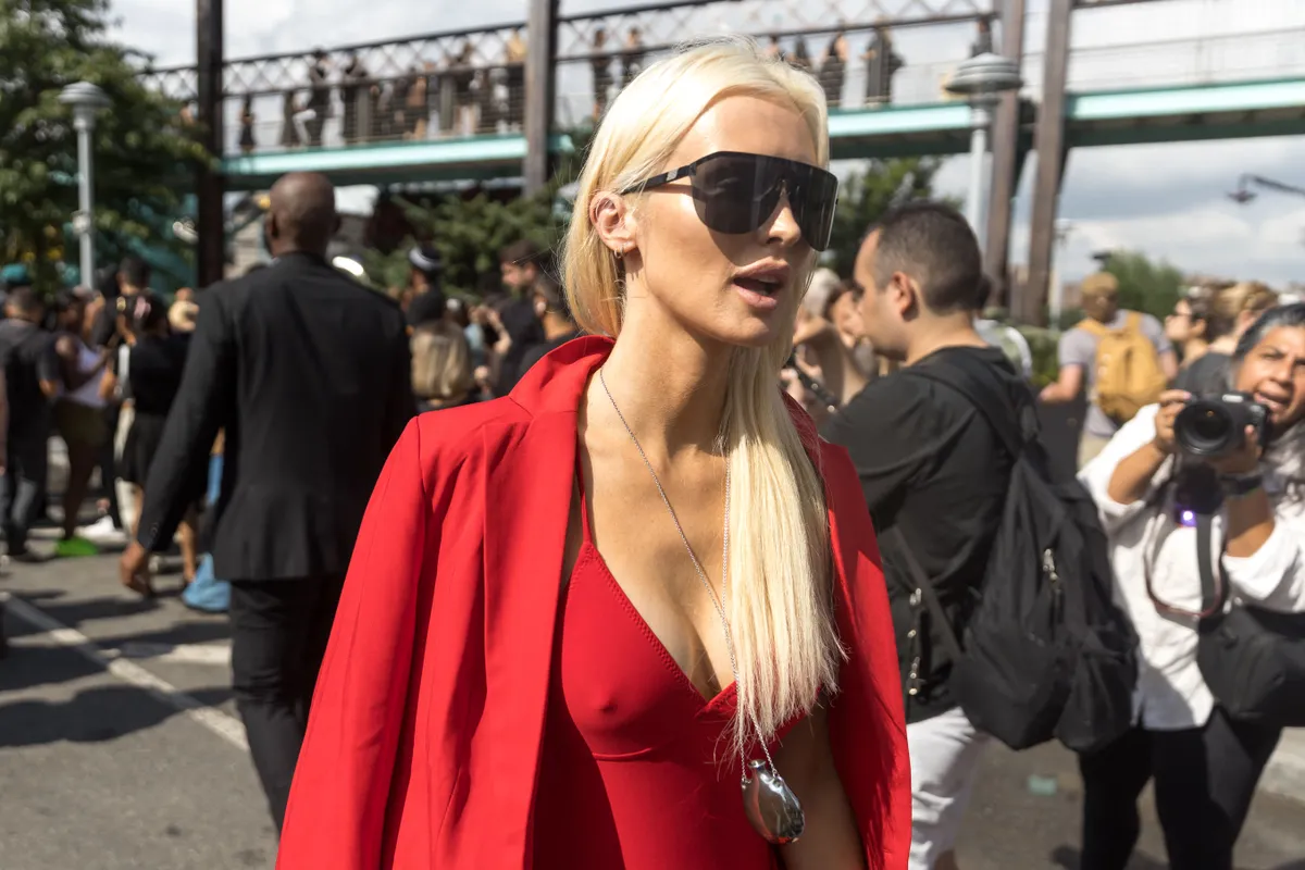 Cristina Buccino  attends the Michael Kors Collection Spring/Summer 2024 Runway Show at Domino Park on September 11, 2023 in Brooklyn, New York (Photo by William Volcov / Brazil Photo Press via AFP), klub-vb