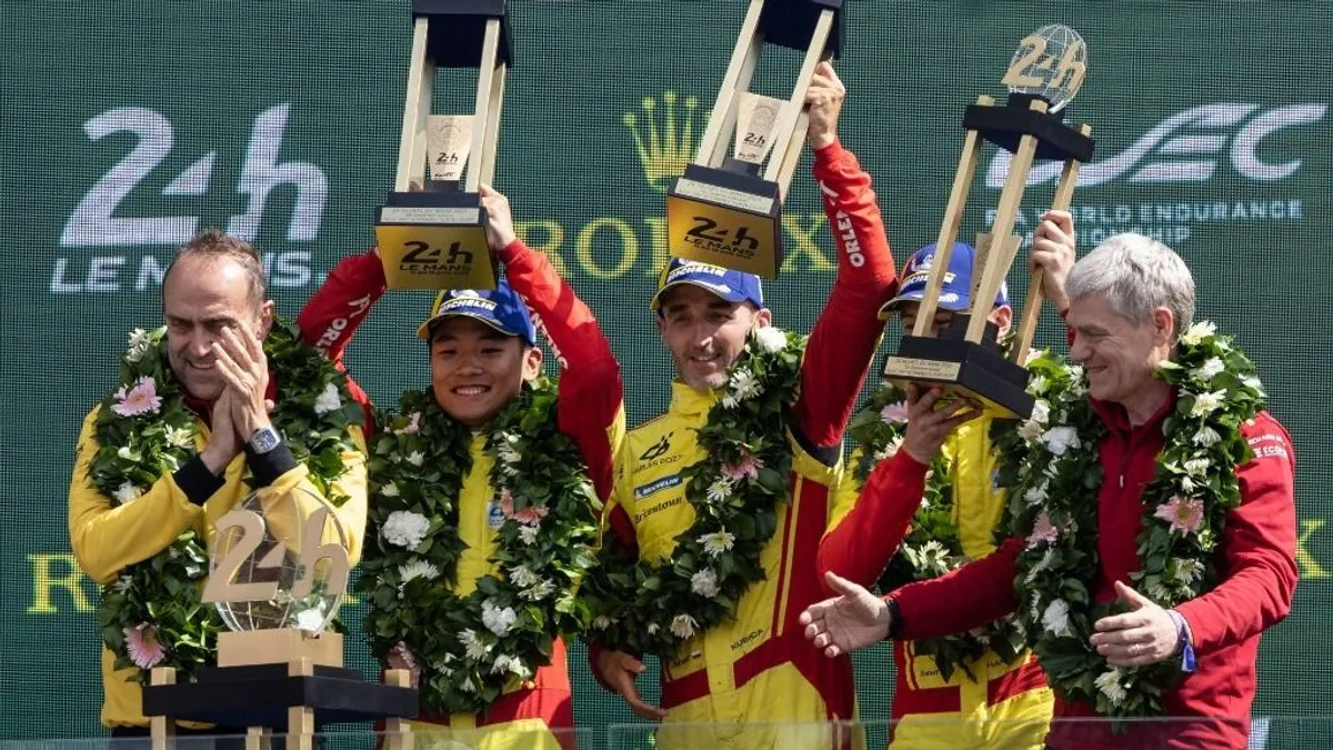 Kubica a Ferrarival megnyerte a Le Mans-i 24 órás autóversenyt