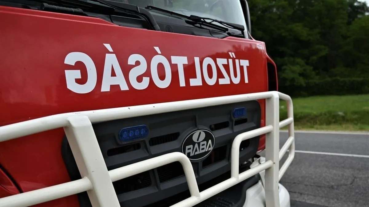 Az életéért küzd egy nagyon megégett magyar tűzoltó
