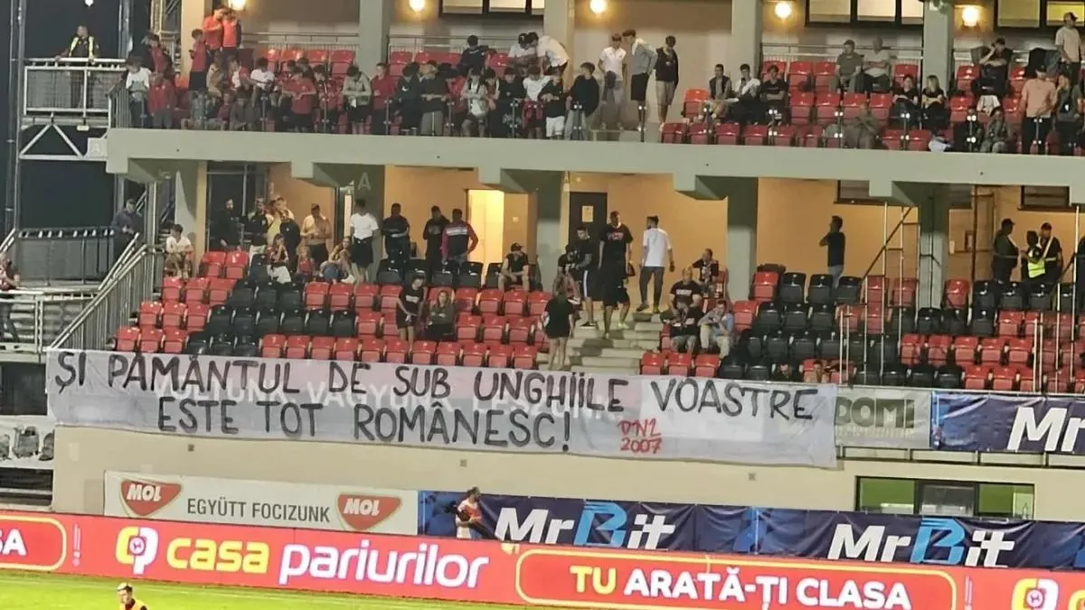 Magyarellenes balhé és durva molinó a Csíkszereda első élvonalbeli focimeccsén