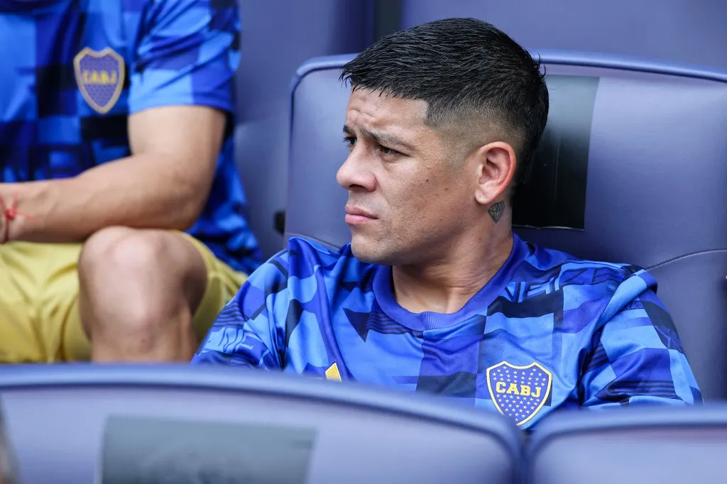 NASHVILLE, TENNESSEE - JUNE 24: Marcos Rojo #6 of CA Boca Juniors looks on during the FIFA Club World Cup 2025 group C match between Auckland City FC and CA Boca Juniors at GEODIS Park on June 24, 2025 in Nashville, Tennessee.   Alex Grimm/Getty Images/AFP (Photo by ALEX GRIMM / GETTY IMAGES NORTH AMERICA / Getty Images via AFP)