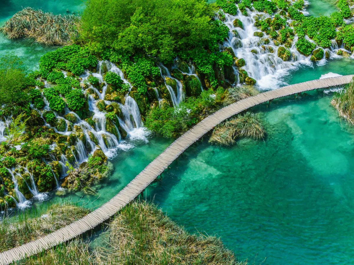 Lakes of The Plitvice Lakes National Park in Croatia