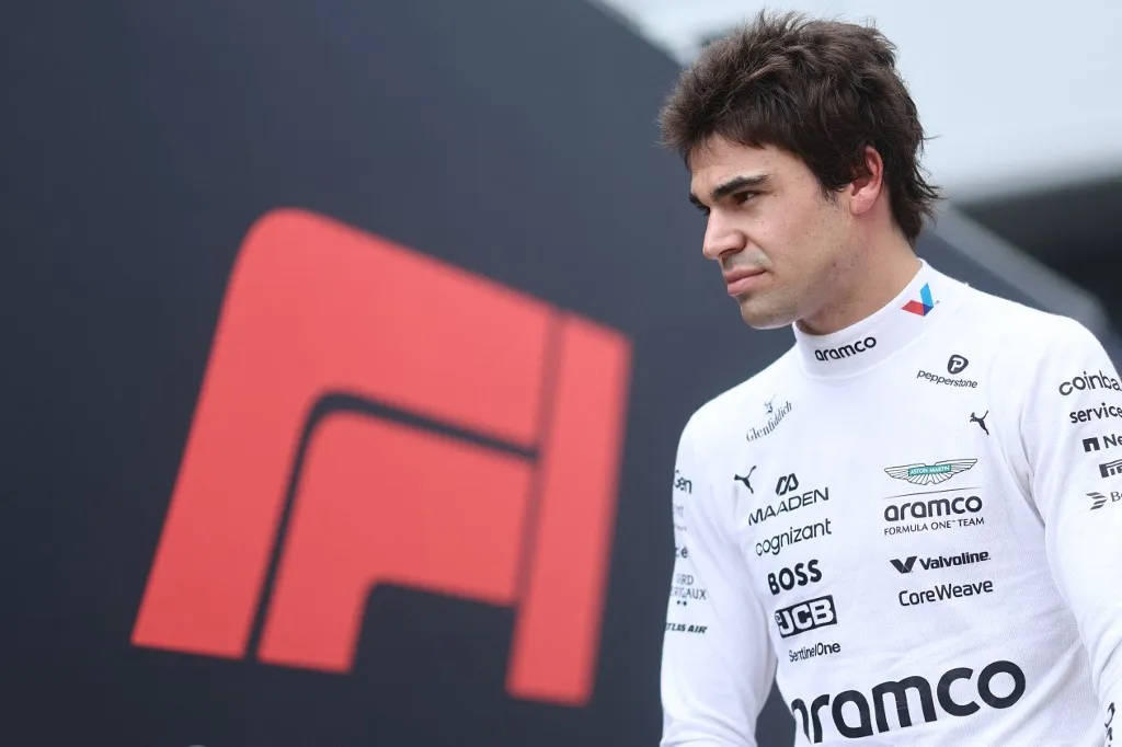Lance Stroll of Aston Martin Aramco during qualifying ahead of the Formula 1 British Grand Prix at Silverstone Circuit in Northampton, Great Britain on July 5, 2025. (Photo by Jakub Porzycki/NurPhoto) (Photo by Jakub Porzycki / NurPhoto via AFP)