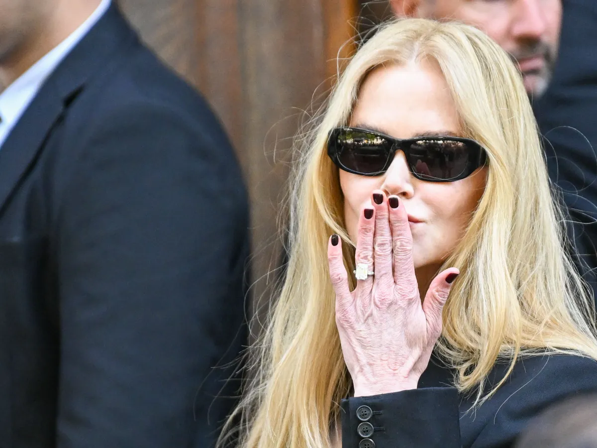 PARIS, FRANCE - JULY 09: Nicole Kidman attends the Balenciaga Haute Couture Fall/Winter 2025/2026 show as part of Paris Fashion Week on July 09, 2025 in Paris, France. (Photo by Stephane Cardinale - Corbis/Corbis via Getty Images)