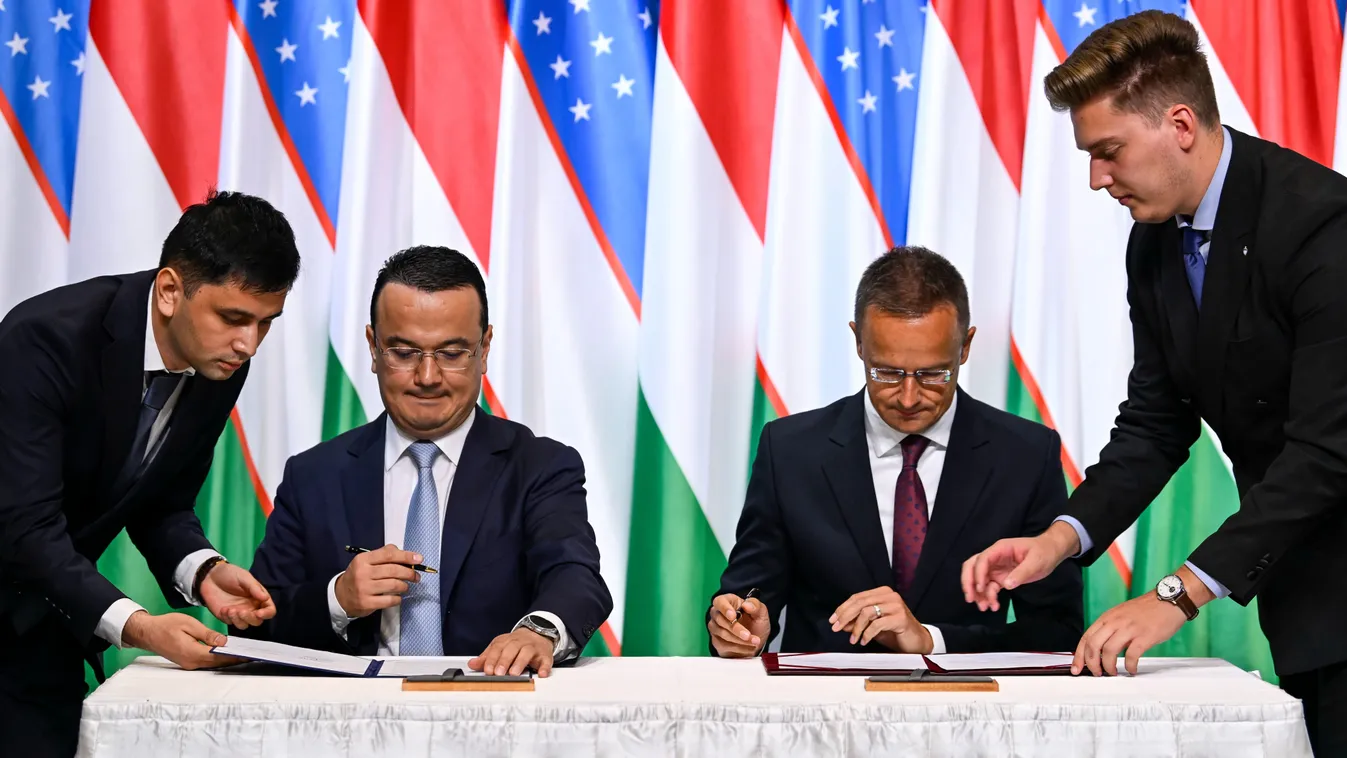 Szijjártó Péter beszámolt a magyar–üzbég megállapodásról Kép