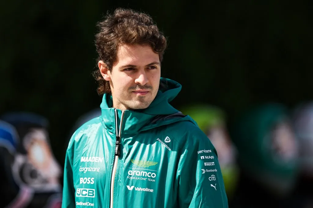 Aston Martin Felipe Drugovich of Brazil arrives at the track during practice ahead of the F1 Grand Prix of Japan at Suzuka Circuit in Suzuka, Japan, on April 4, 2025. (Photo by Song Haiyuan/Paddocker/NurPhoto) (Photo by Paddocker / NurPhoto via AFP)