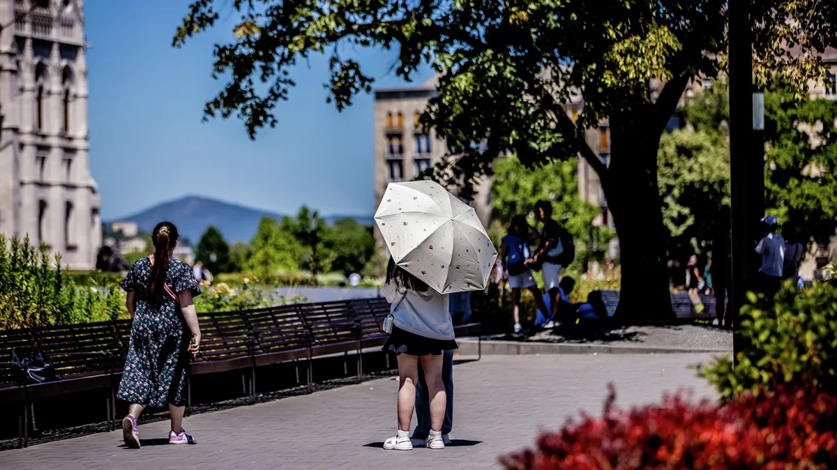 Hőségriasztás, Hőség, Budapest, Magyarország, 2025. 07. 03.