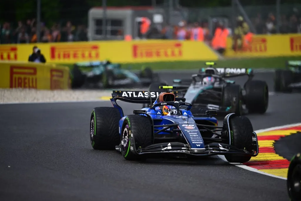 Carlos Sainz of Williams Racing competes during the race of the Belgian GP, the 15th round of the Formula 1 World Championship, at Spa-Francorchamps Circuit in Malmedy, Wallonia, Belgium, on July 27, 2025. (Photo by Andrea Diodato/NurPhoto) (Photo by Andrea Diodato / NurPhoto via AFP)