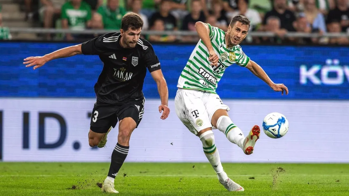 Fradi, FTC - FC Noah, Bajnokok Ligája selejtező visszavágó, labdarúgás, foci, Budapest, Groupama Aréna 2025. július 30.,  FTCfoci, 