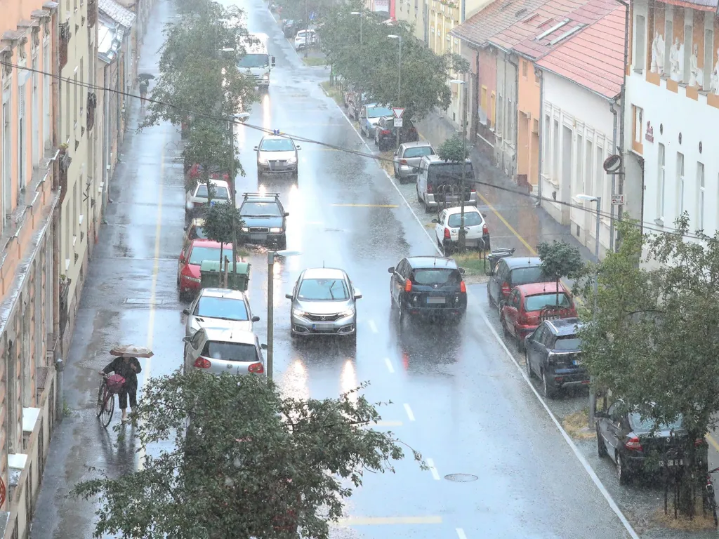 Vihar, zivatar, időjárás, ítéletidő, eső, Magyarország, viharMagyarország, 2025.07.07., Szombathely