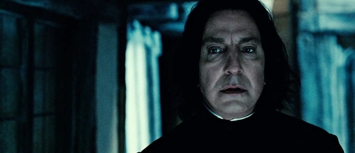Jan. 14, 2016 - File - Actor ALAN RICKMAN, known for films including Harry Potter, Die Hard and Robin Hood: Prince of Thieves, has died at the age of 69, his family has said. The star had been suffering from cancer, a statement said. He became one of Britain's best-loved acting stars thanks to roles including Professor Snape in the Harry Potter films and Hans Gruber in Die Hard. Pictured: RELEASE DATE: June 28, 2007. MOVIE TITLE: Harry Potter And The Deathly Hallows Part 2. STUDIO: Heyday Films. PLOT: Harry is about to start his fifth year at Hogwarts. He's desperate to get back to school and find out why his friends Ron and Hermoine have been so secretive all summer. However, what Harry is about to discover in his new year at Hogwarts will turn his world upside down. PICTURED: ALAN RICKMAN as Severus Snape.