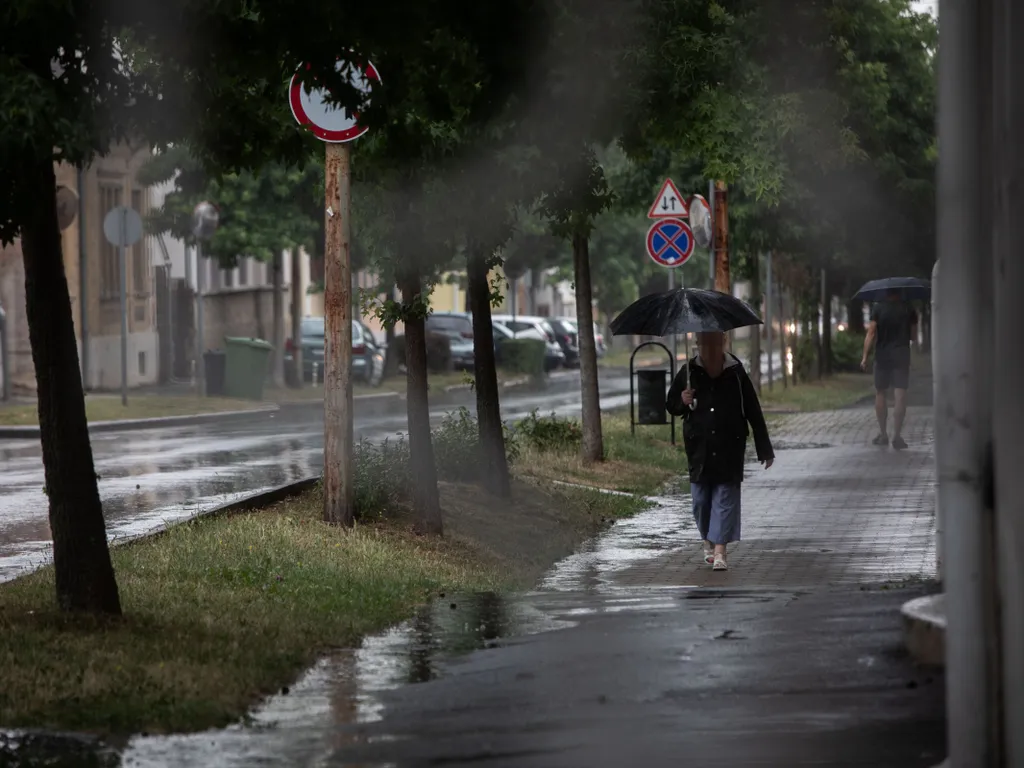 Vihar, zivatar, időjárás, ítéletidő, eső, Magyarország, viharMagyarország, 2025.07.07., Zalaegerszeg