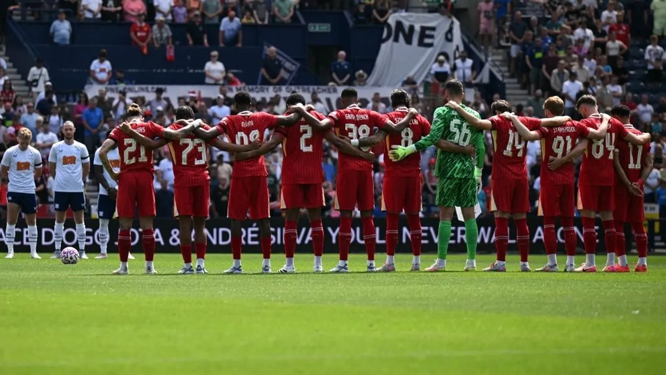 Szoboszlai gólpasszt adott, Jota halála óta először játszott meccset a Liverpool Kép