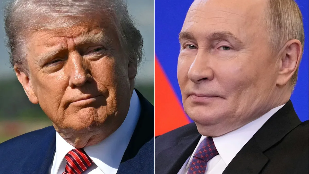 Donald Trump amerikai elnök és Vlagyimir Putyin orosz elnök