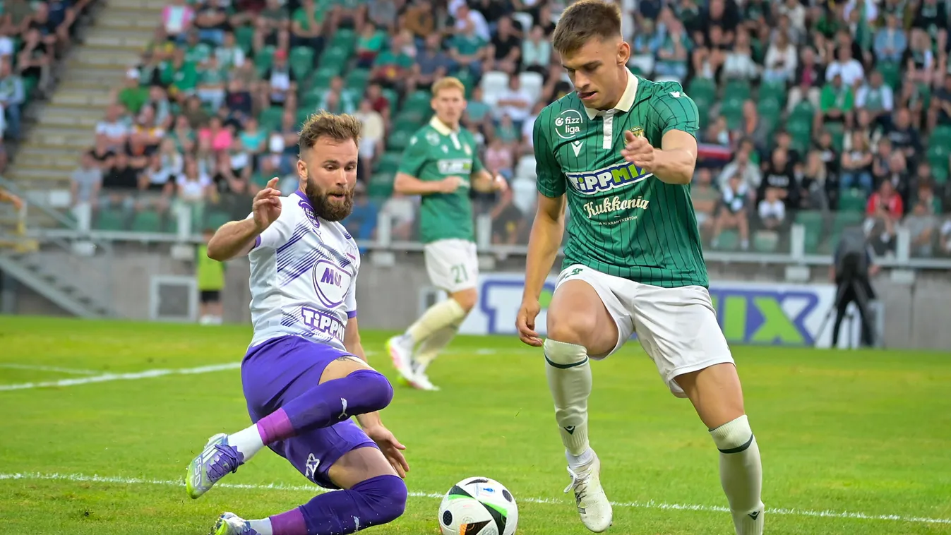 Az Újpest már győzelmet ünnepelt, amikor berobbant a 204 centis csatár Kép