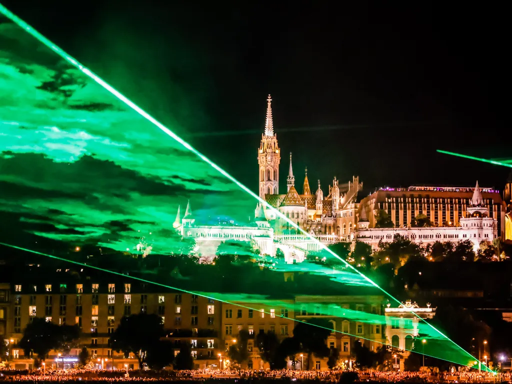 Augusztus 20., tűzijáték, Augusztus20tűzijáték, drónshow, Budapest, 2025.08.20. augusztus 20-i tűzijáték