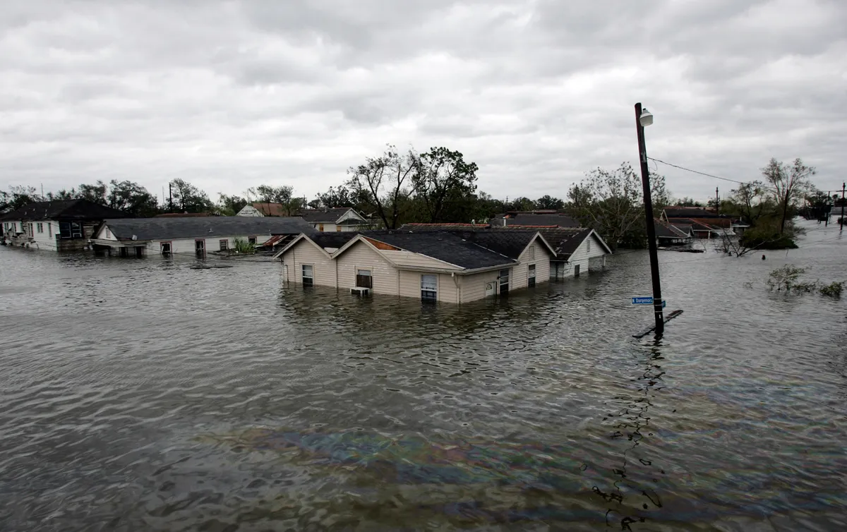 A Katrina hurrikán valósággal elpusztította New Orleans városát.
