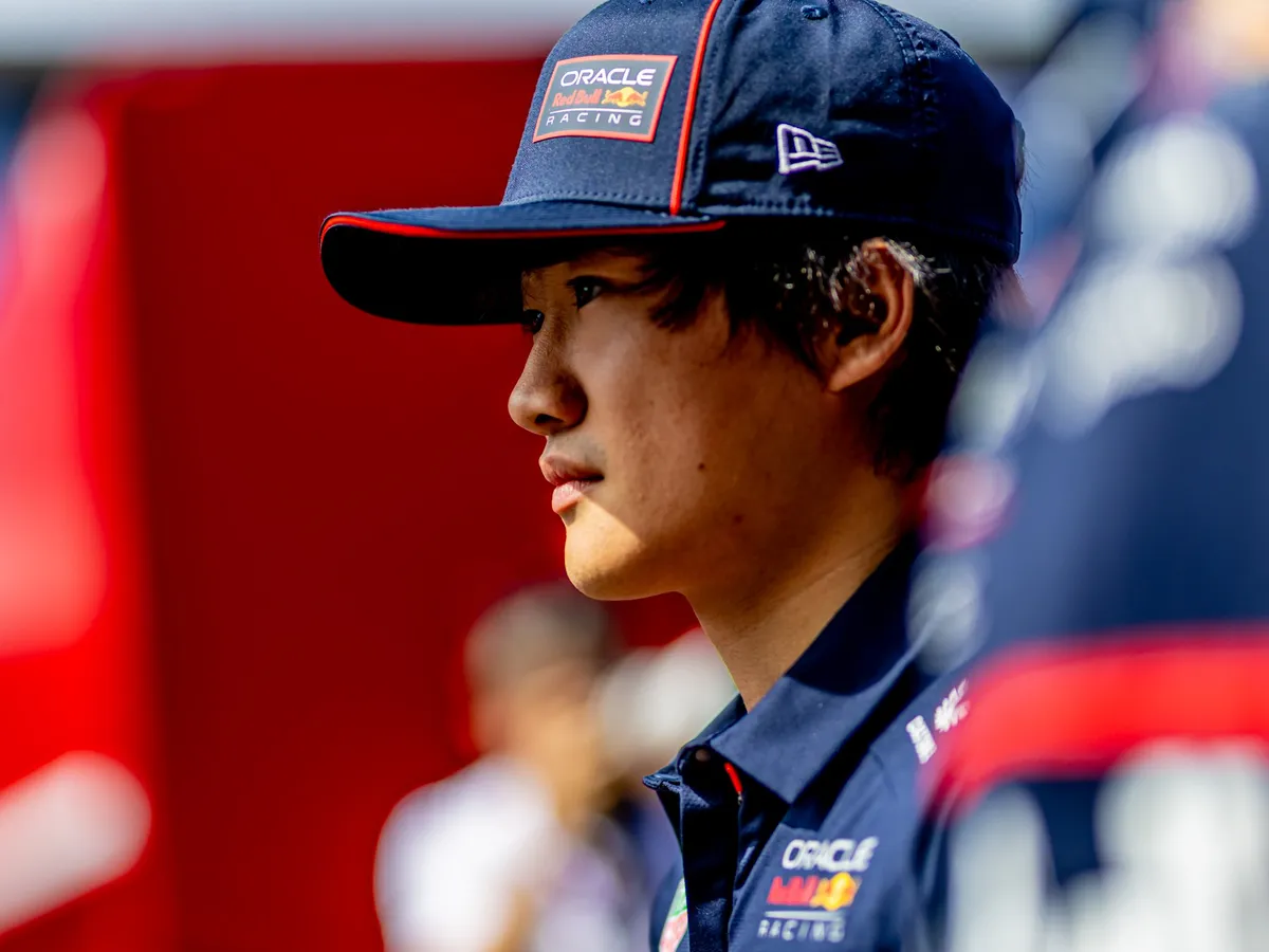 Yuki Tsunoda in action during the Hungarian Grand prix.