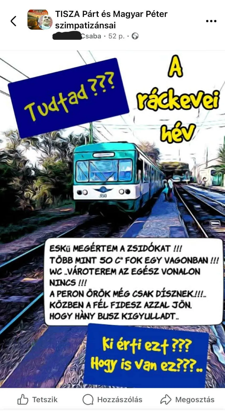 „Eskű megértem a zsidókat” – így gondolkodik egy lelkes Magyar Péter-rajongó 