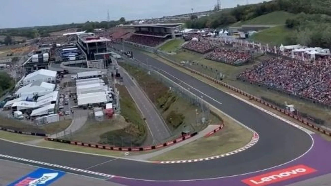 Dzsudzsák helikopterrel szállt a Hungaroring fölé Kép