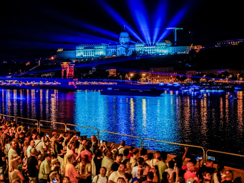 Augusztus 20., tűzijáték, Augusztus20tűzijáték, drónshow, Budapest, 2025.08.20.