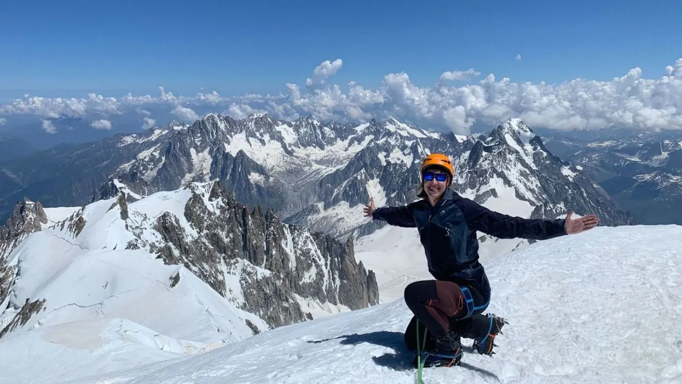 Magyar siker: Szabó Gréta feljutott a Mont Blanc csúcsára! Kép