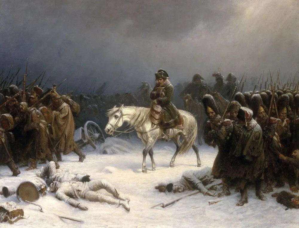 Napóleon seregének visszavonulása. A Grande Armée pusztulását nem a korábban gyanított betegség okozta. 