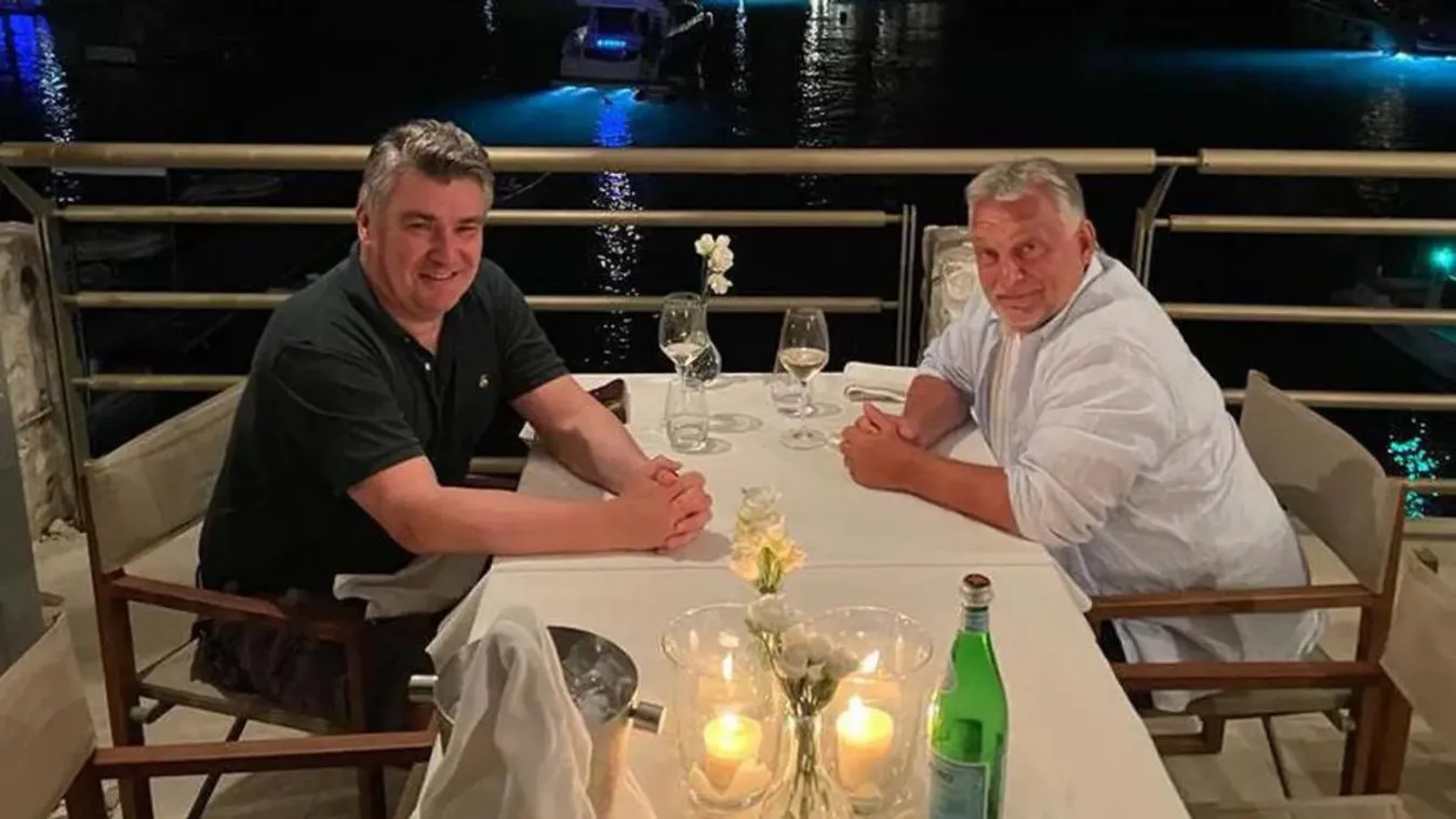 Orbán Viktor a horvát elnökkel találkozott Kép