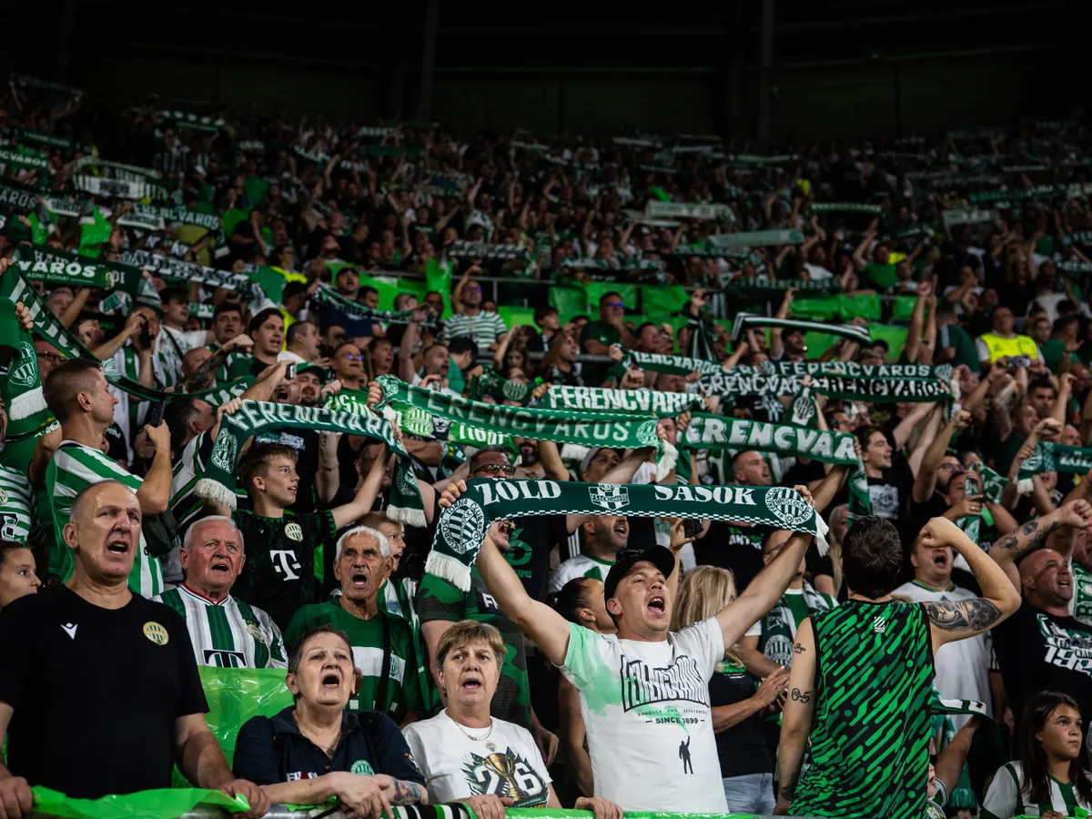 Ferencvárosi TC – Qarabag, FerencvárosiTCQarabag, FTC, Fradi, Ferencváros, foci, labdarúgás, Bajnokok Ligája, selejtező, Groupama Aréna, Budapest, 2025.08.19.