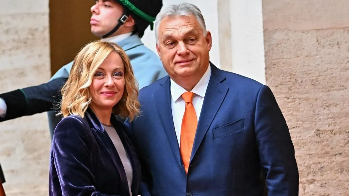 Orbán Viktor kiállt Giorgia Meloni mellett az illegális migráció ügyében Kép
