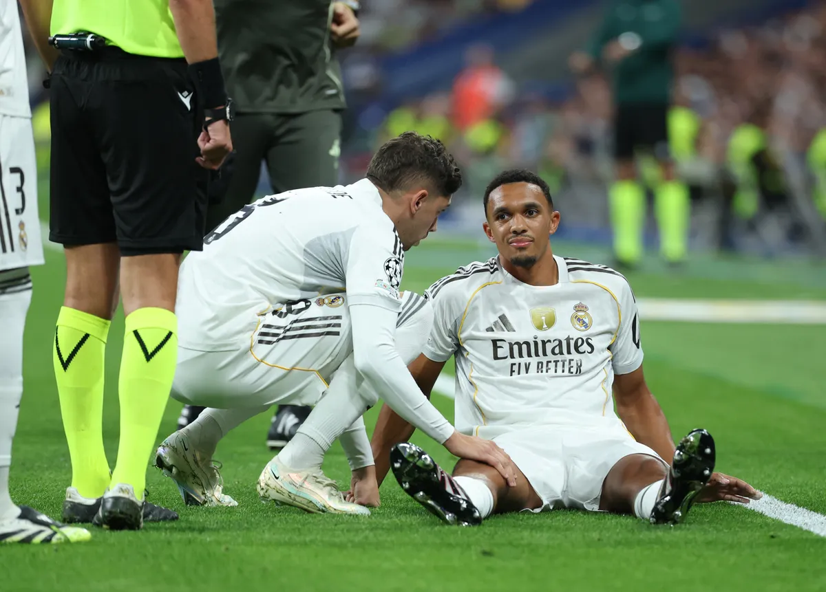 Szoboszlai barátja, Trent Alexander-Arnold már a harmadik percben megsérült a Real Madrid BL-meccsén