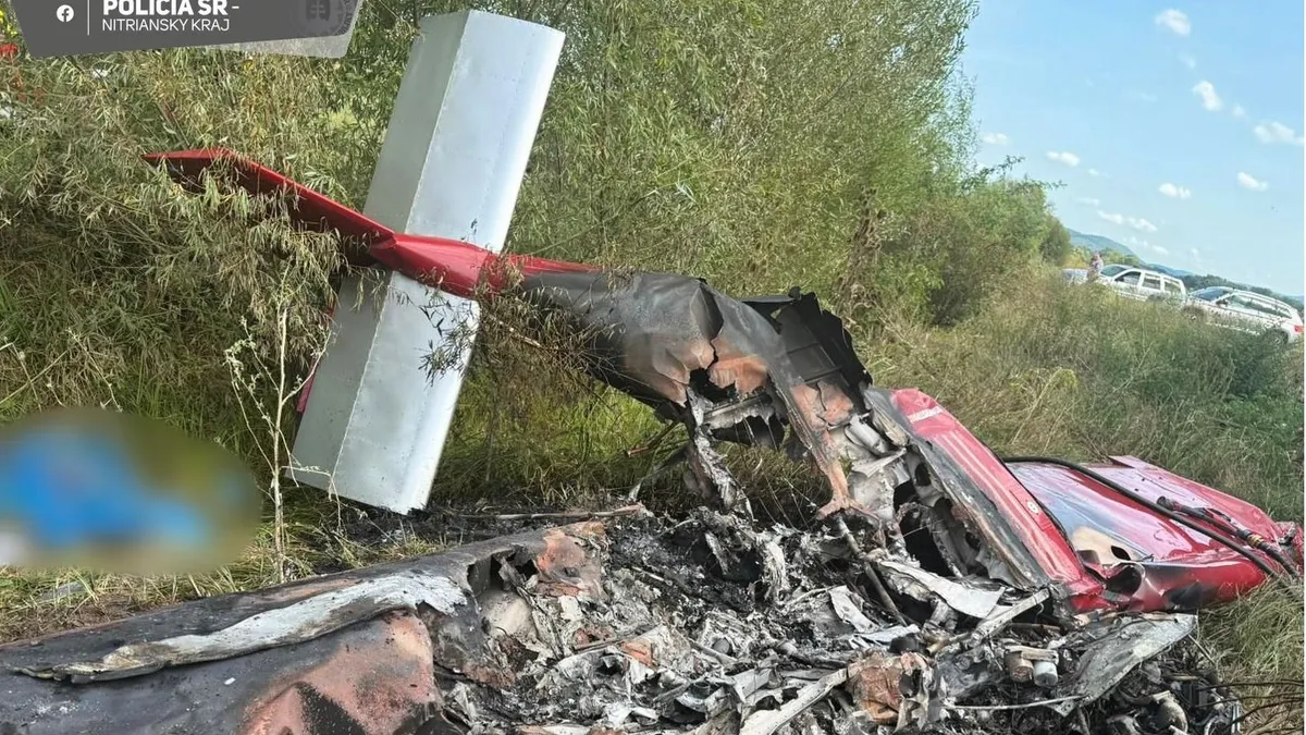 Megrázó videófelvételeken a Párkány mellett lezuhant repülőgép utolsó pillanatai
